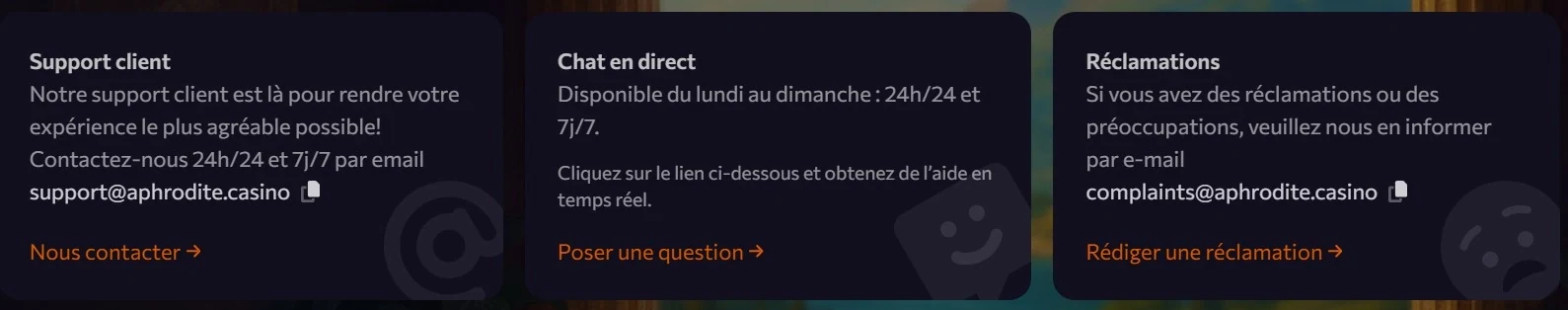 Soutien à la clientèle